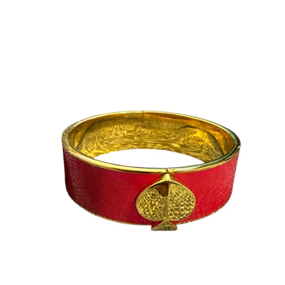 Kate Spade Red and Gold Bangle Bracelet - Picture 1 of 1